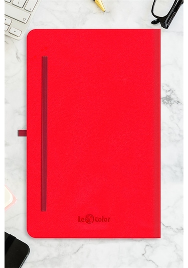 Tarihsiz Klasik Defter Rec Note 13x21 Çizgili Kırmızı