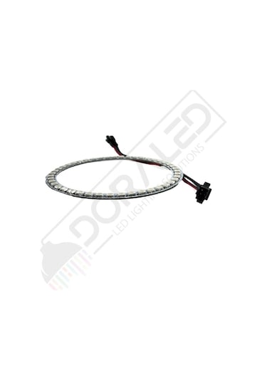 Doraled WS2812B ARGB Magic Matrix Ekran 5V Dijital Yuvarlak Pixel 45 Led Halka 120 x 100 MM