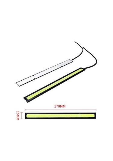 2pcs-ice Blue-2pcs Evrensel Gündüz Farları 17cm 6000k Led Şerit Araba Cob Drl Otomatik Su Geçirmez Lamba Araba I