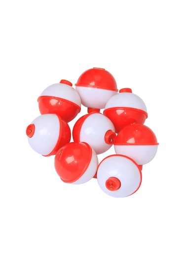 50 Adet Balıkçılık Bobbers 1 Inç Snap On Şamandıra