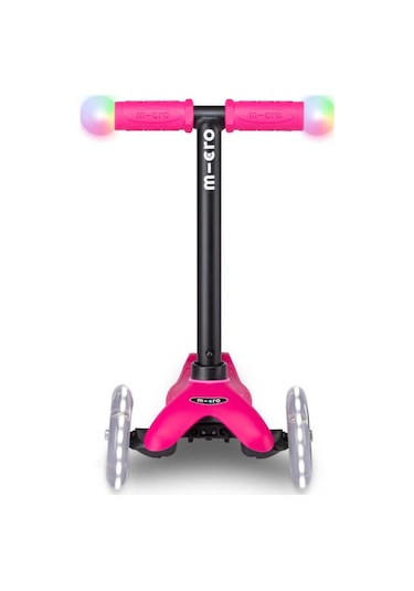 Micro Mini2grow Deluxe Magic Led 3 Tekerlekli Scooter Pink
