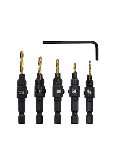 Hallow Ağaç İşleme Havşa Matkap Ucu Seti 5 Adet