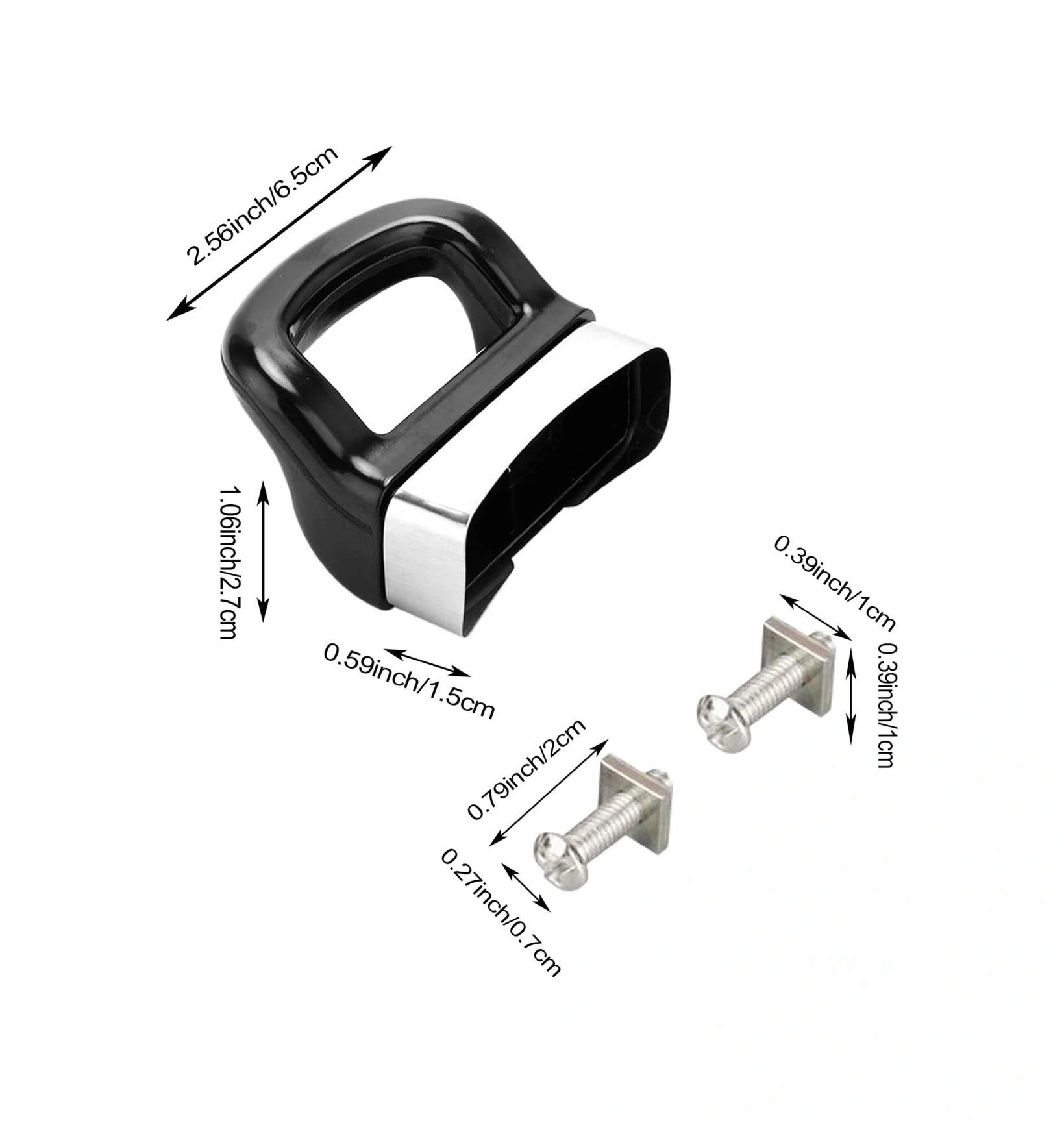Moveevo 4 Adet Siyah Metal Tencere Kelepçesi - Basınç Tenceri Ve Sos Tenceri İçin Yerine Koyma Kelepçe - 1 Veya 2 Delikli Uyumlu Siyah