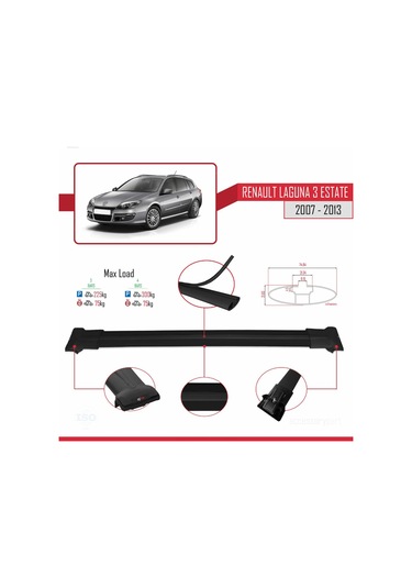 Renault Laguna 3 Estate 2007-2013 Arası İle Uyumlu Fly Model Ara