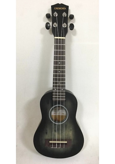 Cremonia Au-H01A-21Bk Soprano Ukulele Mat Siyah