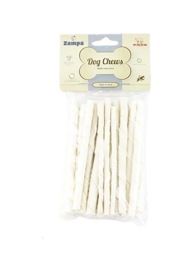 Zampa Beyaz Burgu Çubuk Yetişkin Köpek Ödülü 10'lu 50 G
