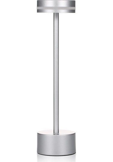 Springsun Neoglint Led Kablosuz Masa Lambası Metal Başucu Gece Lambası Dokunmatik Kontrol Kademesiz Kısılabilir 3 Işık Rengi