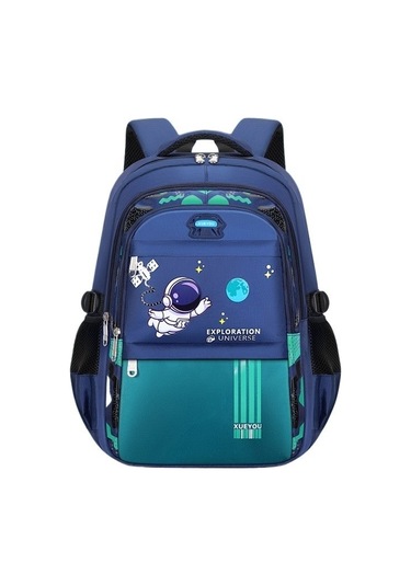 İlkokul Öğrencileri İçin Dayanıklı Ve Büyük Kapasiteli Astronot Tasarımlı Oxford Kumaş Okul Sırt Çantası, 3. Sınıftan 6. Sınıfa Uygun Çocuk Sırt Çantası Yeşil
