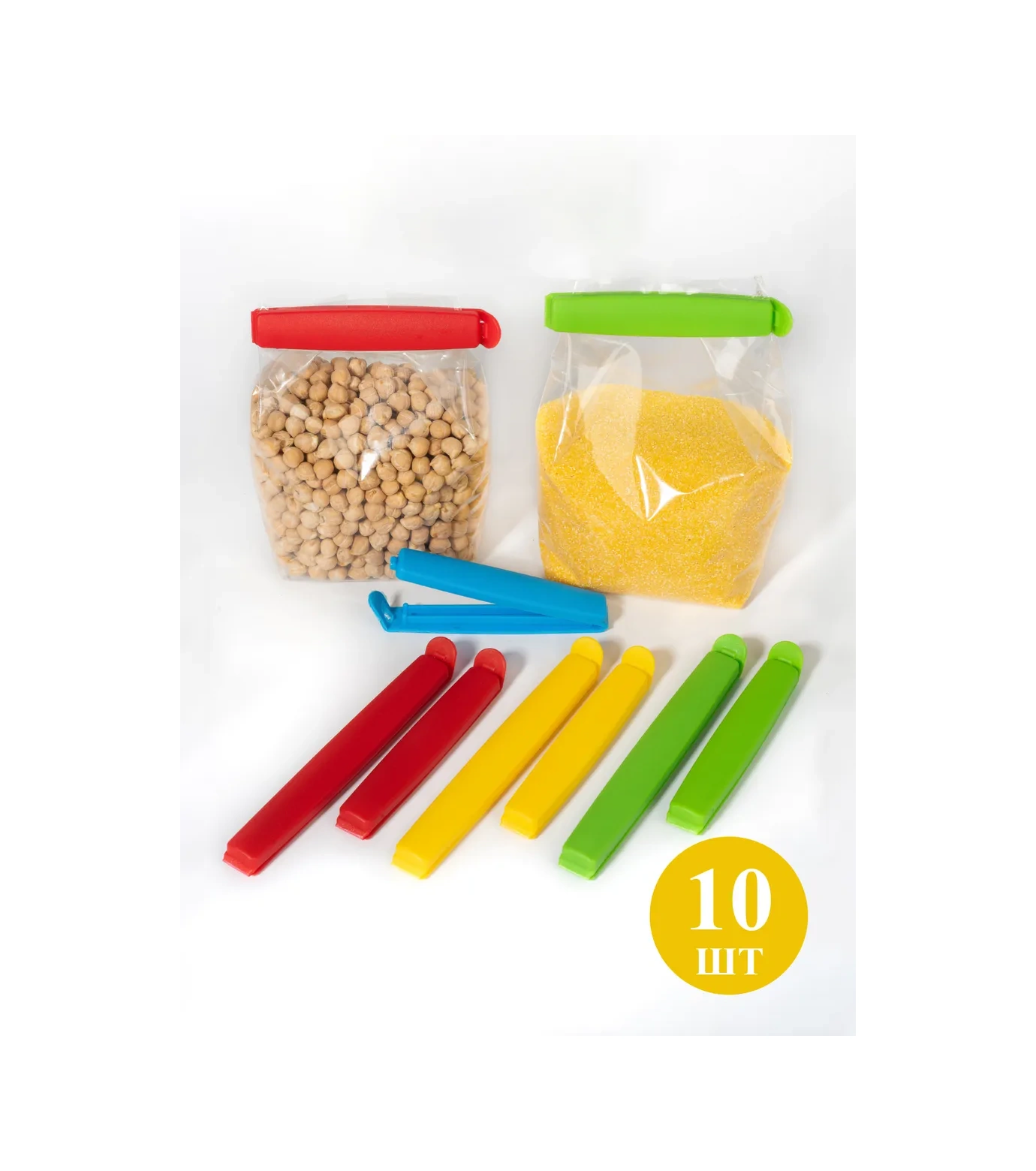 Gred 10'lu Paket Torbayı İçin Mutfak Mandalı Seti 287996057 Yeşil