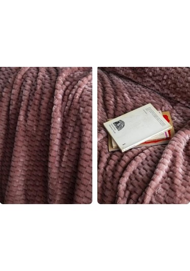 Ap Jakarlı Tek Kişilik Pembe Trusty Battaniye 160 220 Pembe