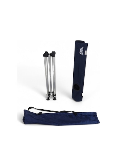 Bardaklıklı Katlanabilir Kumaş Kamp Ve Piknik Masası Lacivert