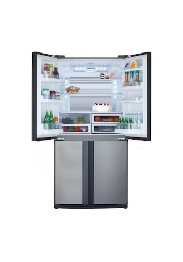 Sharp SJ-EX820F2-SL 4 Kapılı 605 LT No-Frost Gardırop Tipi Buzdolabı