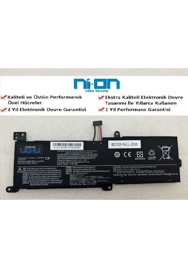 Nion Lenovo İdeapad S145-15apı 81ut001atx Uyumlu Notebook Batarya Pil