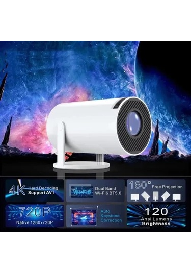 Mey İthalat Taşınabilir Android Tv Özellikli Projeksiyon