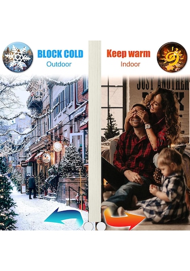 Geeroyoo Kapı Altı Rüzgar Ve Ses Yalıtım Bariyeri - 90 Cm Ayarlanabilir Tek Taraflı Sızdırmazlık Şeridi