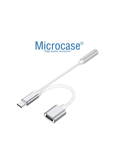 Microcase Type-C 2In1 Şarj Kulaklık Dönüştürücü Al2361