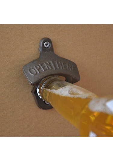 Vintage Antika Ev Mutfak Duvara Monte Bar Bira Bardağı Şişe Kapağı Açacağı Hediye Diğer