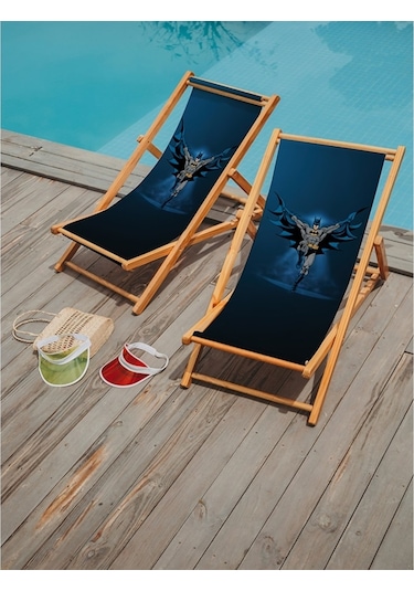 Bluehomeconcept Adawall Home Navy Blue Batman Şezlong