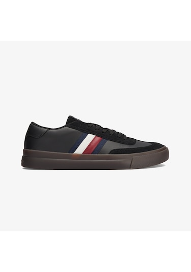 Tommy Hilfiger Cupset Terrace Erkek Siyah Sneaker Düz Fm0fm05209 Siyah