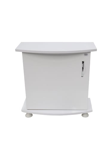 Kanki Pet Bombeli Beyaz Akvaryum Sehpa 65 CM