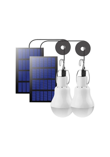 Beinhome Led Solar Ampul, Dış Mekan İçin, 2 Adet, 3 M Kablolu, 2 Mavi