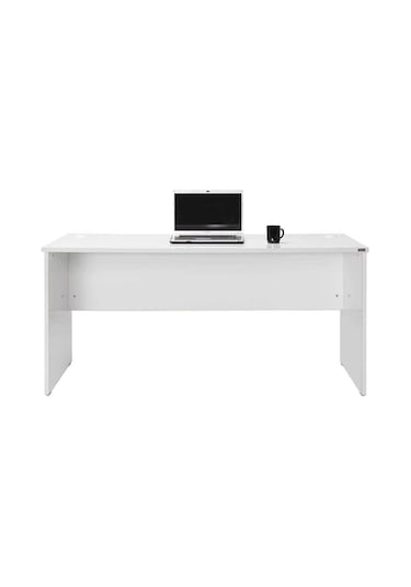 New York Ofis Ve Çalışma Masası - Parlak Lake Beyaz 160x75x76 Cm Gxyxd