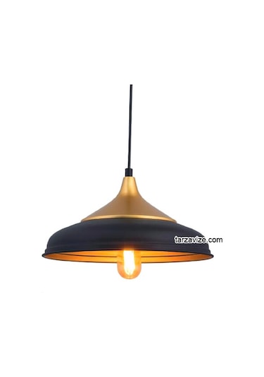 Tarzavize Trt12 Dekoratif Siyah Retro Sarkıt Avize