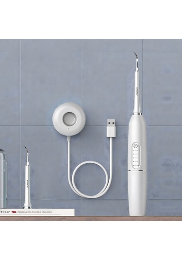 Hangfox Beyaz Usb Şarjlı Ultrasonik Elektrikli Diş Fırçası - Ipx7 Su Geçirmez 5 Fonksiyonlu Temizleyici Çok Renkli