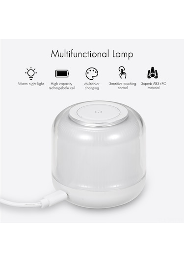 Maiyame Rgb Işıklı Touch Kontrollü Stüdyo Lambası, 1000mah Şarj Edilebilir Pil İle Renk Ayarlama Ve Parlaklık Regülasyonu Diğer