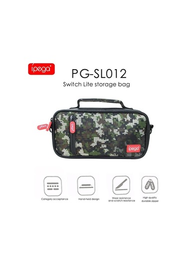 Nintendo Switch Lite İçin Kamuflaj Desenli Taşıma Çanta