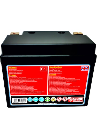 Pipower Ultimate Compact 12v2,6a Lifepo4 Lityum Motosiklet Akü...