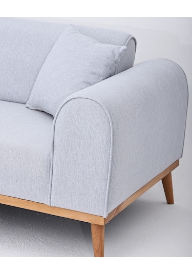 Valo Üçlü Kanepe & 3' Lü Koltuk - Açık Antrasit Gri - Antrasit