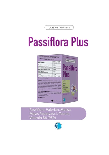 Tabvitamins Passiflora Plus 30 Tablet
