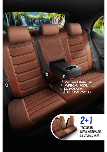 Panda Manavgat Serısı Lakos Kumaş Oto Koltuk Kılıfı - Tam Set