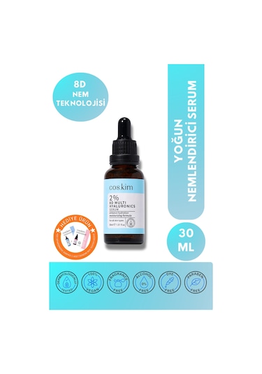 8 Çeşit Hyaluronik Içeren Nemlendirici Cilt Bakım Serumu 2% 8d Multi Hyaluronics Serum 30 Ml