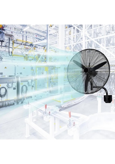Atak Wfg-65-r Kumandalı Sanayi Duvar Tipi Endüstriyel Vantilatör 65 Cm