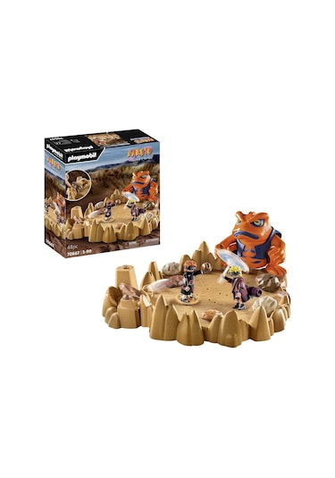 Playmobil Naruto Shippuden 70667 Naruto Vs Pain, Krater Taban Plakası Ve Dev Kurbağa Gamakichi İle H