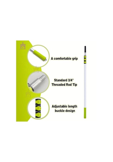 Willowhaven 39"-157" Uzatma Teleskopik Çubuk 3 Bölüm 1.5m Temizlik Boyama Diğer