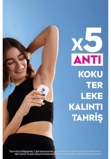 Kadın Stick Deodorant Black&white Invisible Clear 50ml, 72 Saat Anti-perspirant Ter Koruması