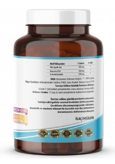 Ncs Coenzyme Q-10 100 Mg Alfa Lipoik Asit L-Karnitin 90 Tablet + Hap Kutusu