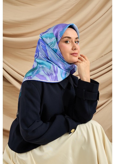 Silk Home Twill İpek Eşarp 11480-79 Bebe Mavi, Lila, Saks, Yeşil, Mor
