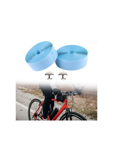 Homyl Bisiklet Aksesuarları Için Gidon Bandı Nefes Açık-mavi Açık Mavi