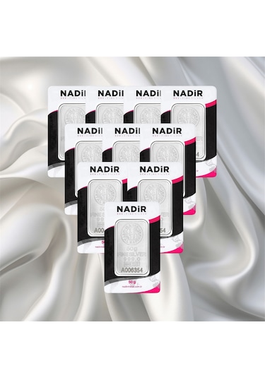 Leva Gold 50 Gr Nadir Gümüş Külçe 10 Adet