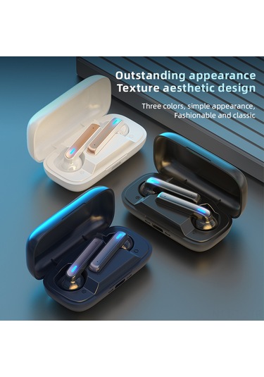 Skycity Bq02 Kablosuz Bluetooth Kulaklık: 5.0 Teknolojisi, Hıfı Ses, Çift Bağımsız Host, Uzun Pil Ömrü, Siyah