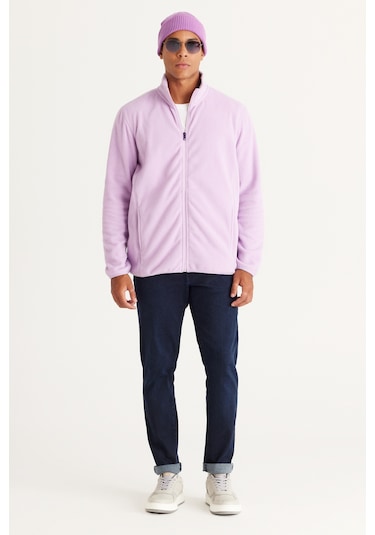 AC&Co / Altınyıldız Classics Standart Fit Fermuarlı Bato Yaka Polar Erkek Ceket Lila AC&Co / Altınyıldız Classics Standart Fit Fermuarlı Bato Yaka Polar Erkek Ceket Lila