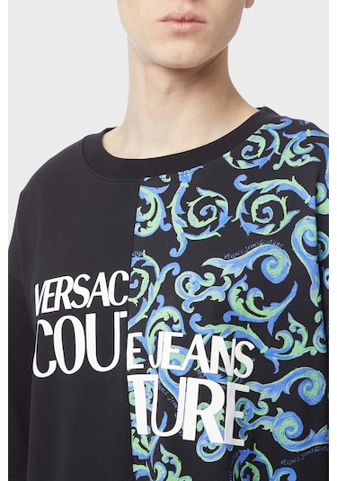 Versace Jeans Couture Erkek T Shirt 74gahe06 Cj00e 899 Siyah Versace Jeans Couture Erkek T Shirt 74gahe06 Cj00e 899 Siyah