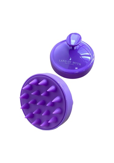 Land Of Myth Yumuşak Dişli Saç Derisi Masaj Şampuan Fırçası-MOR