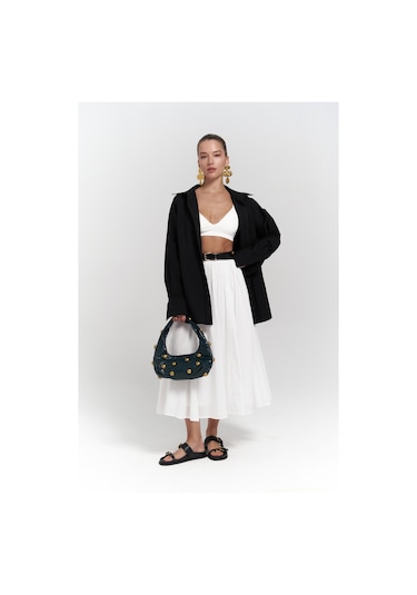 Phoebe Oversize Siyah Gömlek Siyah