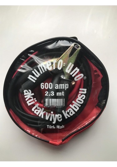 Numereuno Akü Takviye Kablosu 10Mm 600 Amper 2.3 Metre Çantalı / 504599438