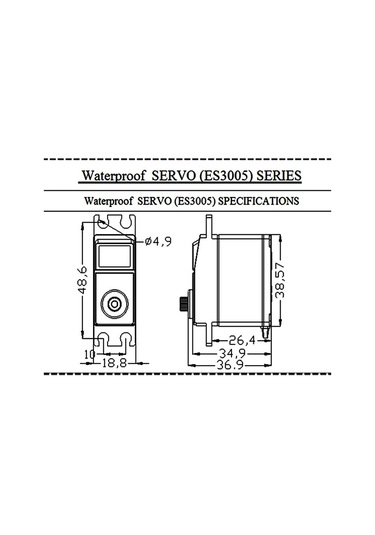 Emax Es3005 Servo Motor Metal Analog Servo 42gr Su Geçirmez